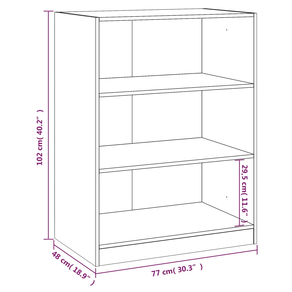Armadio Bianco 77x48x102 cm in Legno Multistrato