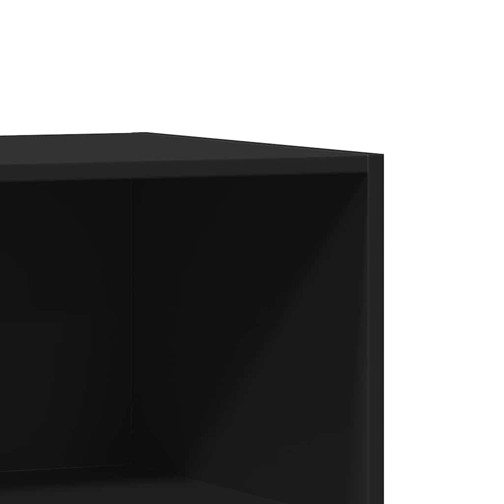 Armadio Nero 77x48x102 cm in Legno Multistrato