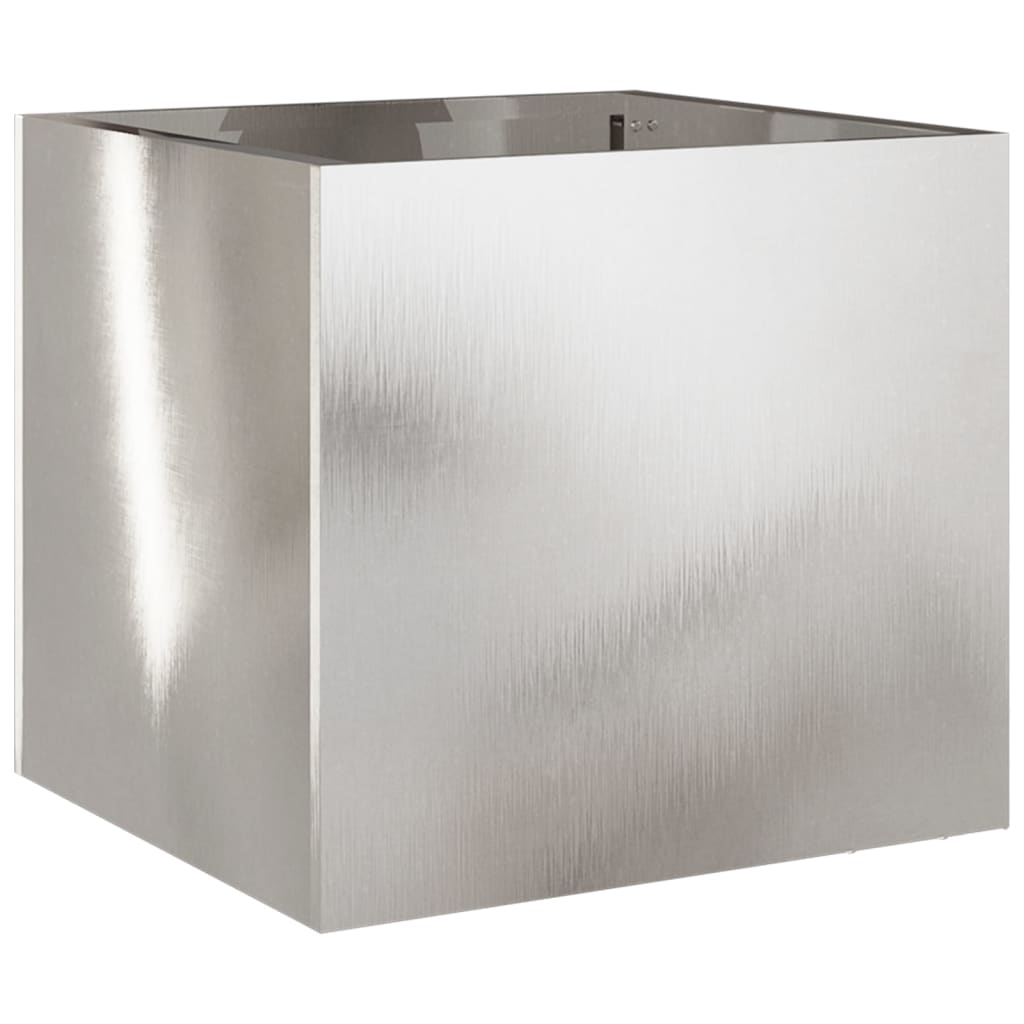 Fioriere 2 pz Argento 32x30x29 cm in Acciaio Inox