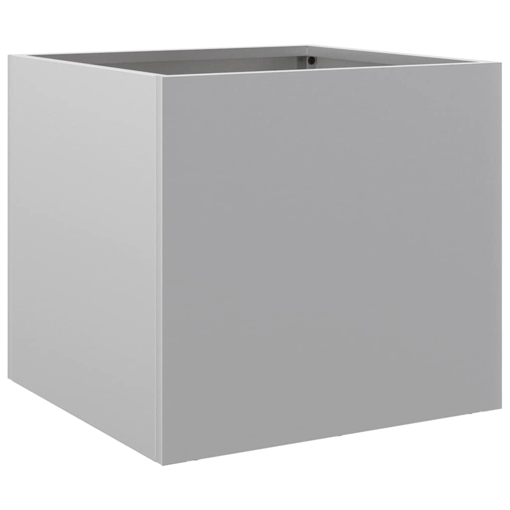 Fioriera Argento 32x30x29 cm in Acciaio Zincato