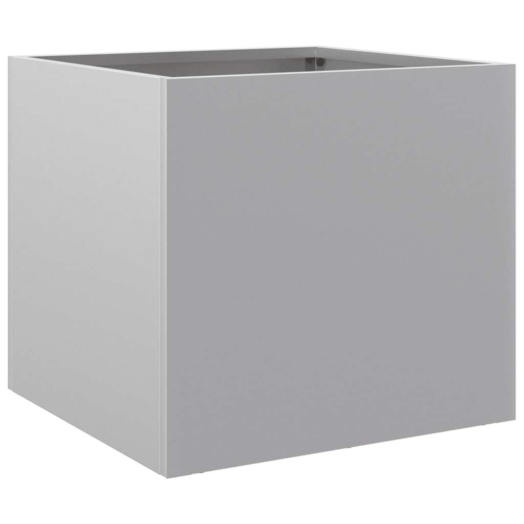 Fioriere 2pz Argento 32x30x29 cm in Acciaio Zincato