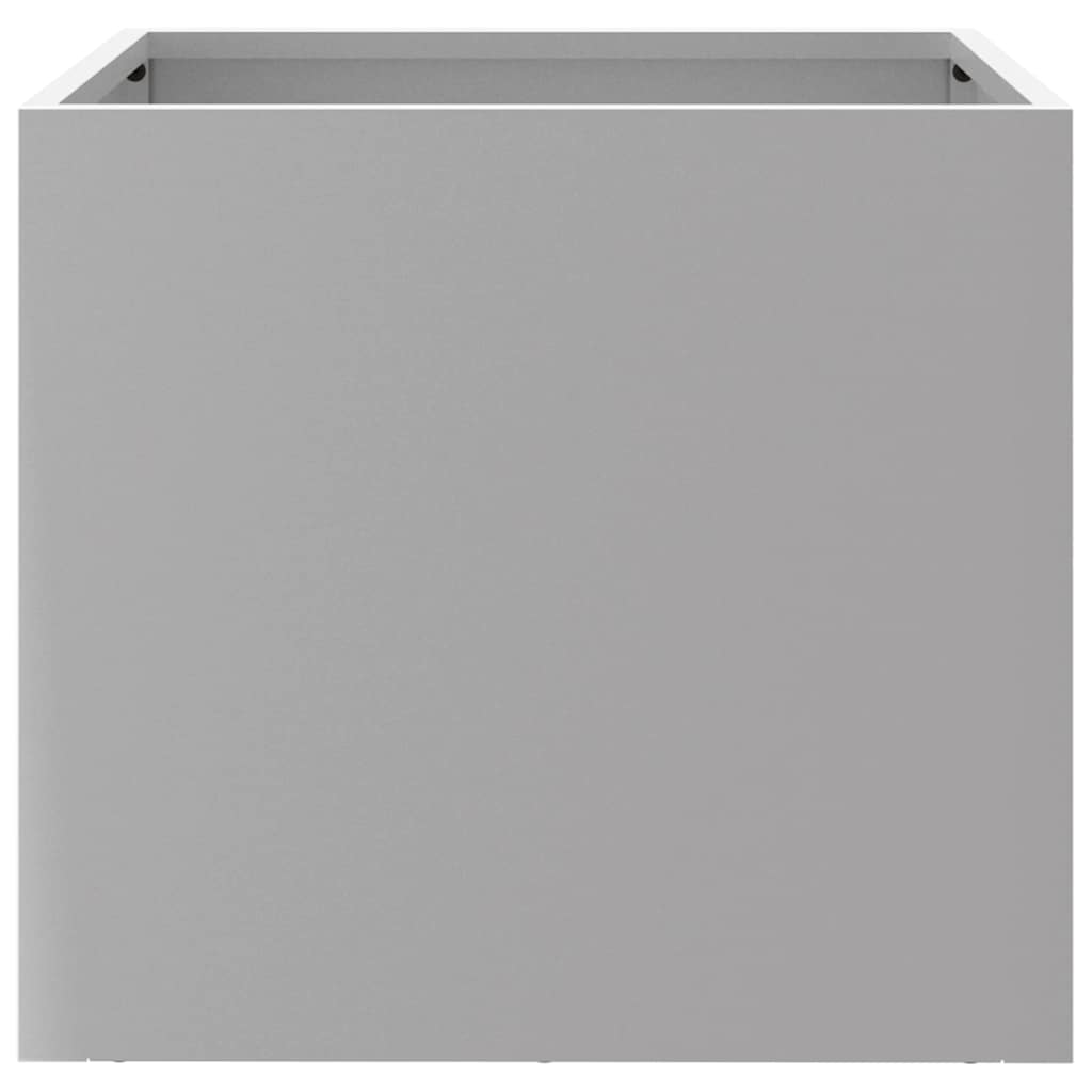 Fioriere 2pz Argento 32x30x29 cm in Acciaio Zincato