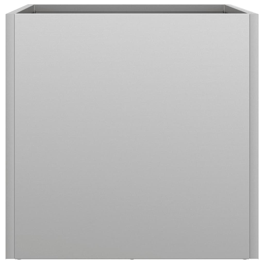 Fioriere 2pz Argento 32x30x29 cm in Acciaio Zincato