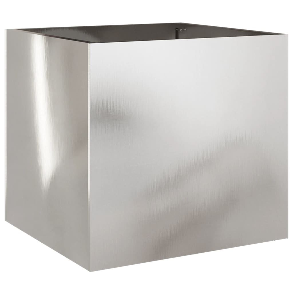 Fioriera Argento 42x40x39 cm in Acciaio Inox