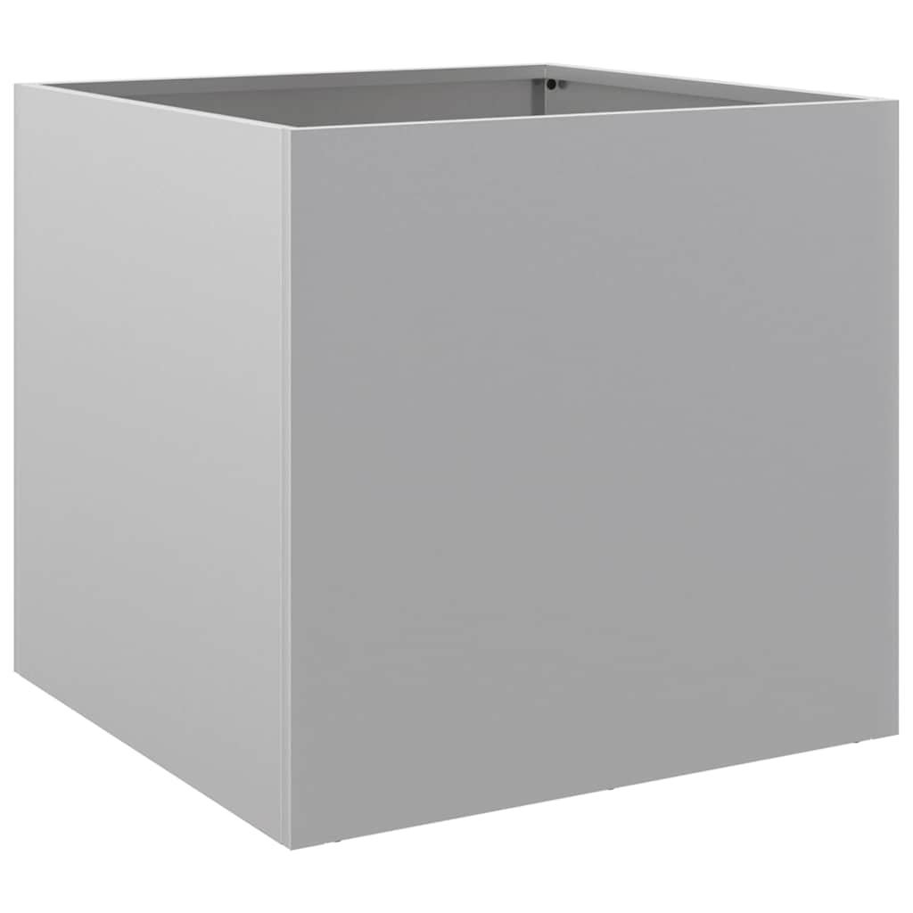 Fioriera Argento 42x40x39 cm in Acciaio Zincato