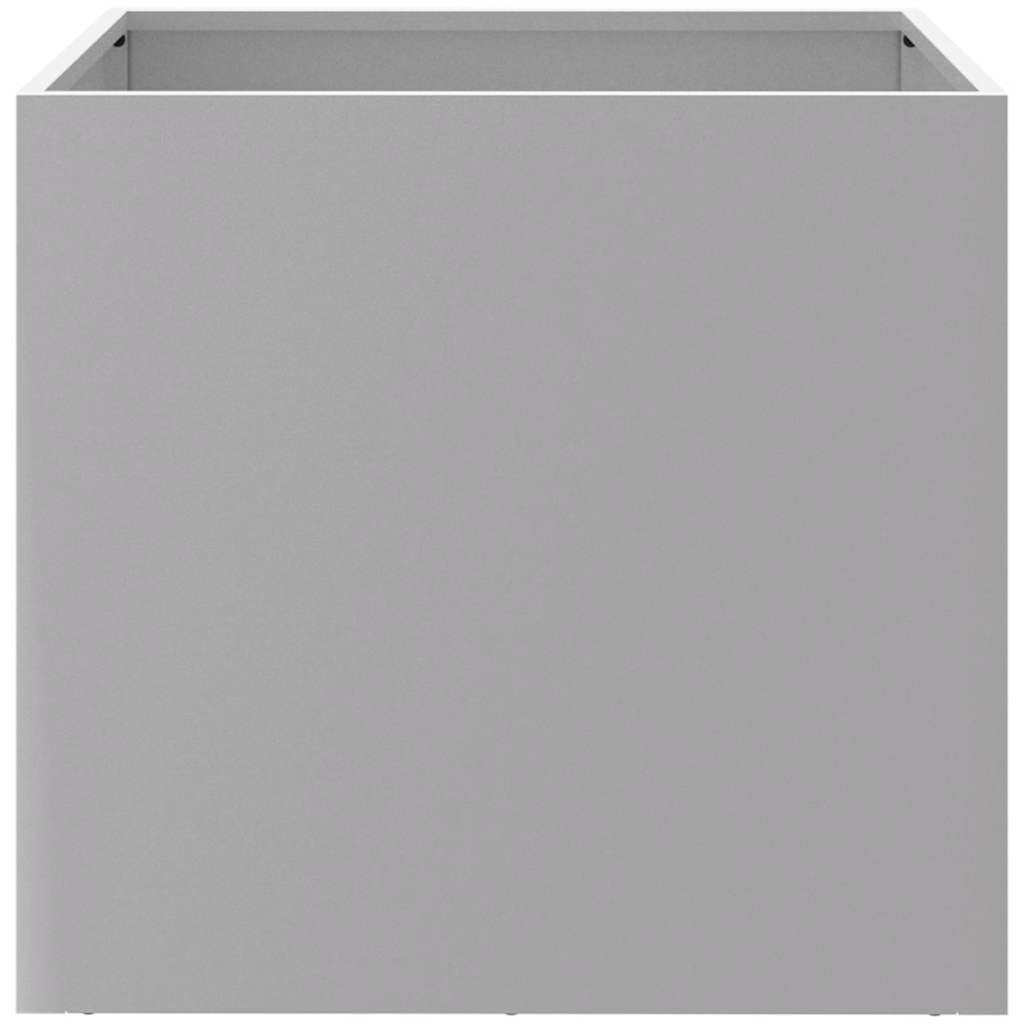 Fioriere 2pz Argento 42x40x39 cm in Acciaio Zincato