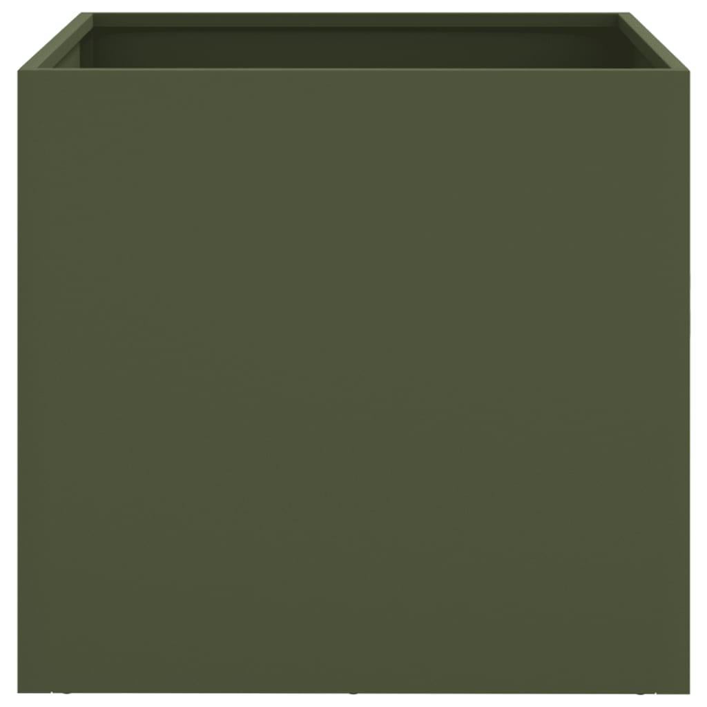 Fioriera Verde Oliva 49x47x46 cm in Acciaio
