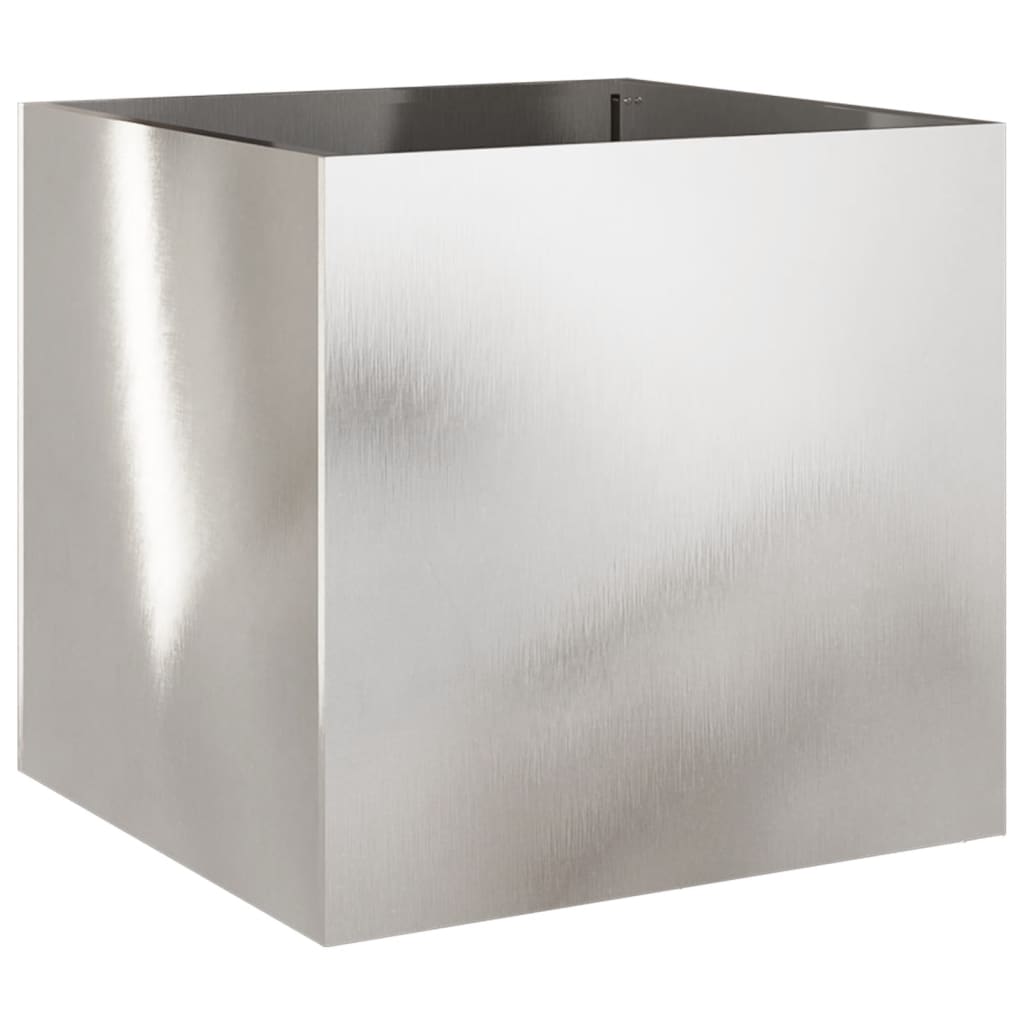 Fioriera Argento 49x47x46 cm in Acciaio Inox
