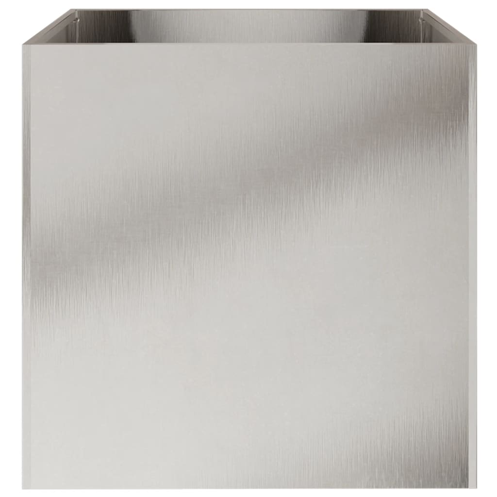 Fioriera Argento 49x47x46 cm in Acciaio Inox
