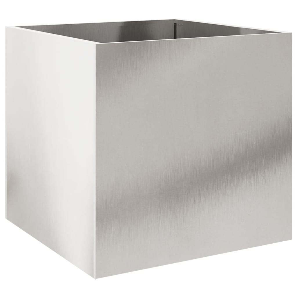 Fioriera Argento 49x47x46 cm in Acciaio Inox