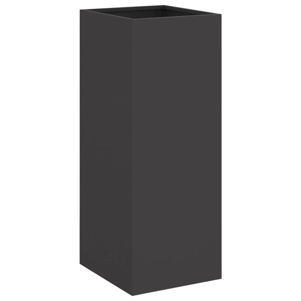 Fioriera Nera 32x29x75 cm in Acciaio
