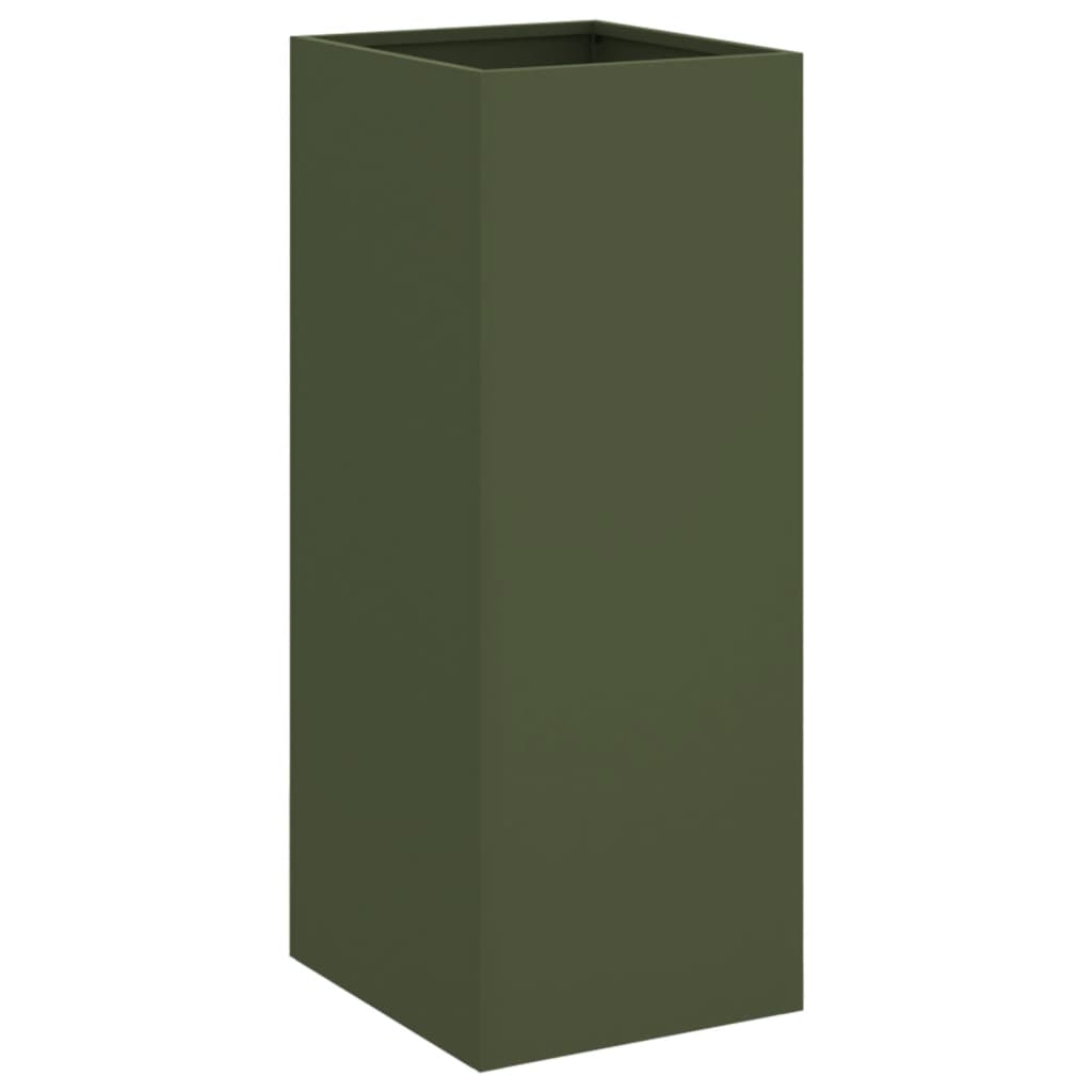 Fioriera Verde Oliva 32x29x75 cm in Acciaio