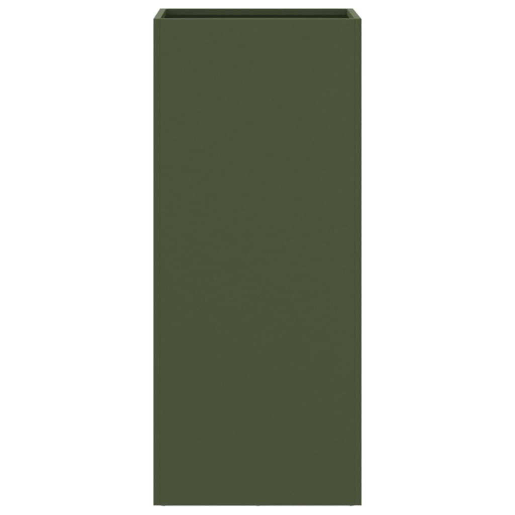Fioriera Verde Oliva 32x29x75 cm in Acciaio
