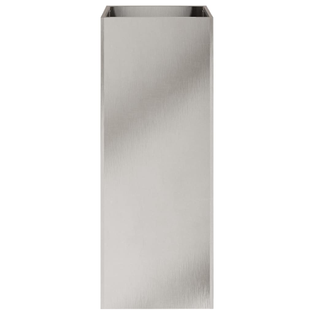 Fioriera Argento 32x29x75 cm in Acciaio Inox