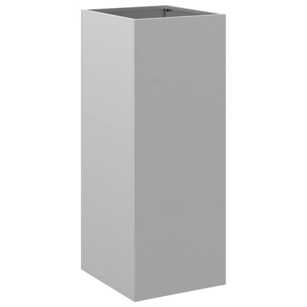 Fioriera Argento 32x29x75 cm in Acciaio Zincato