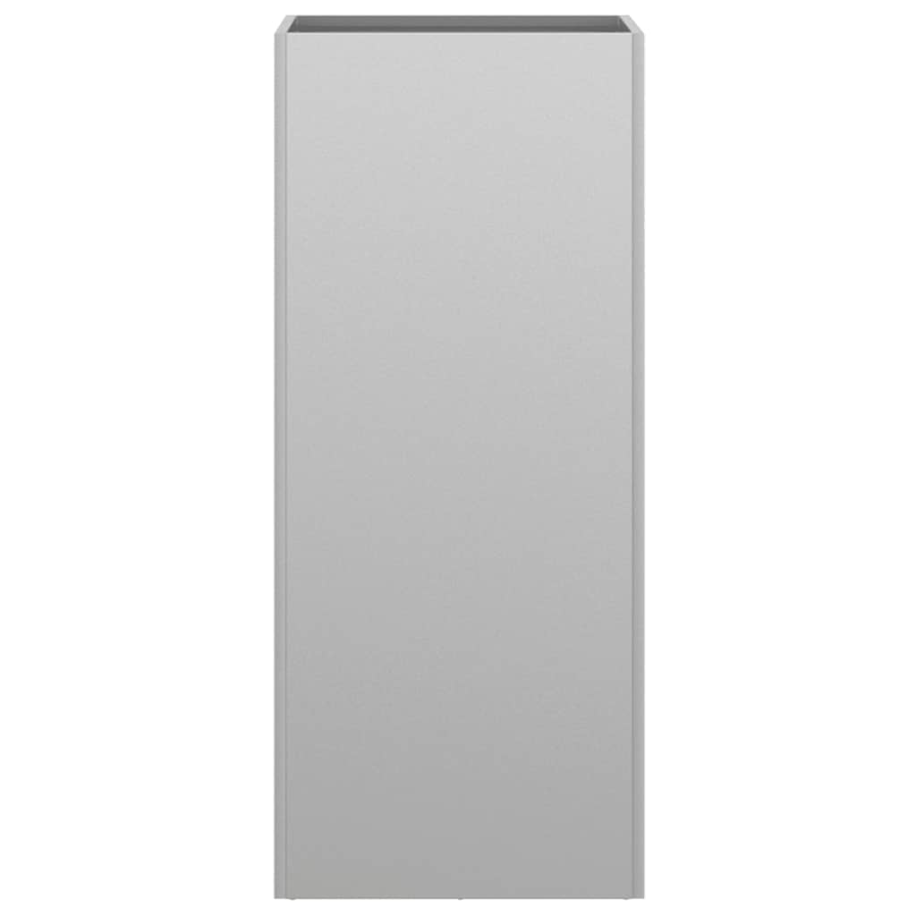 Fioriera Argento 32x29x75 cm in Acciaio Zincato