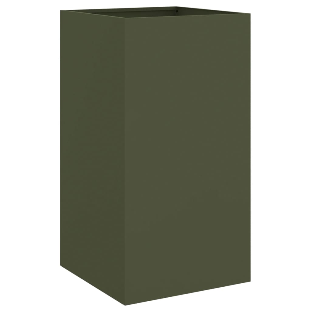 Fioriera Verde Oliva 42x38x75 cm in Acciaio