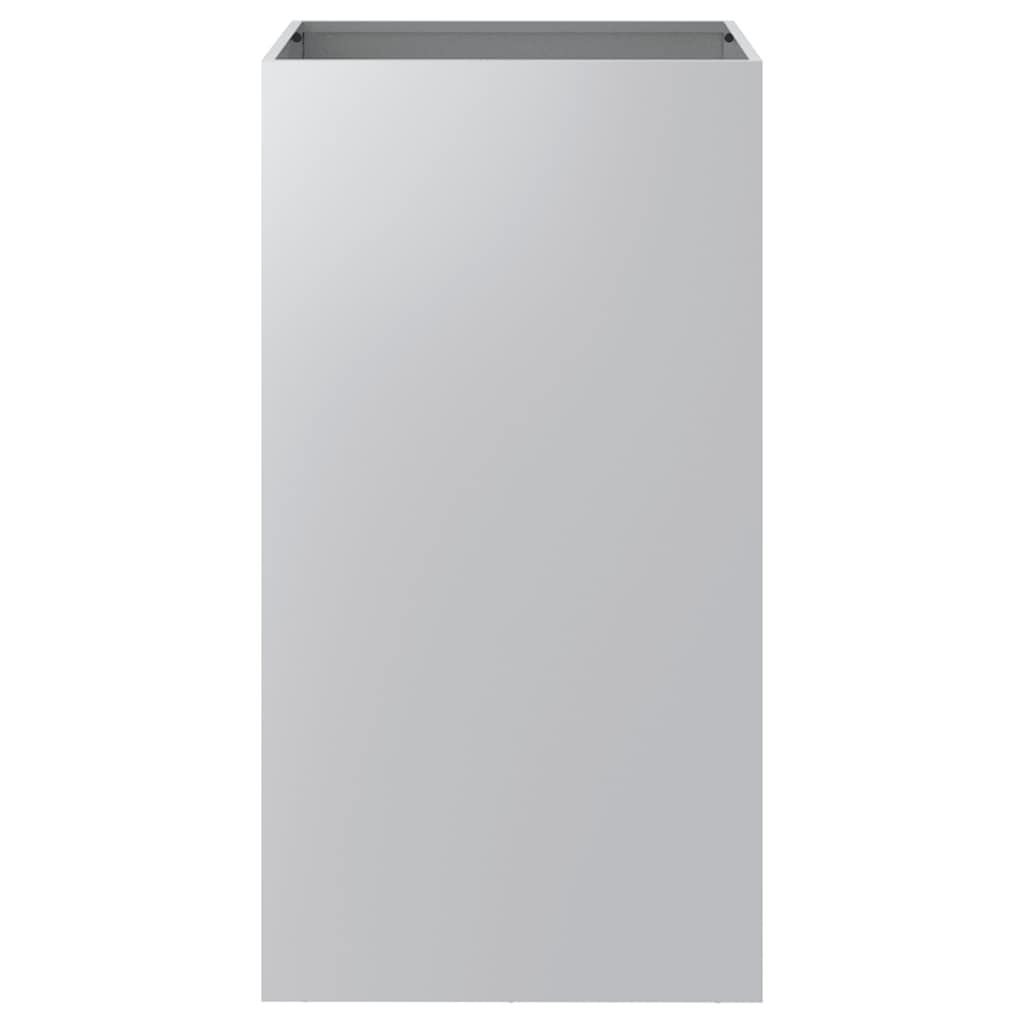 Fioriera Argento 42x38x75 cm in Acciaio Zincato