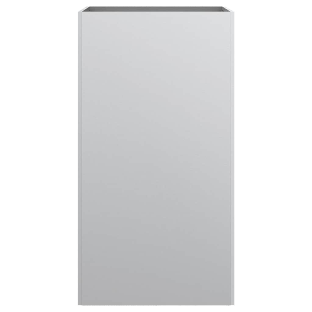 Fioriera Argento 42x38x75 cm in Acciaio Zincato