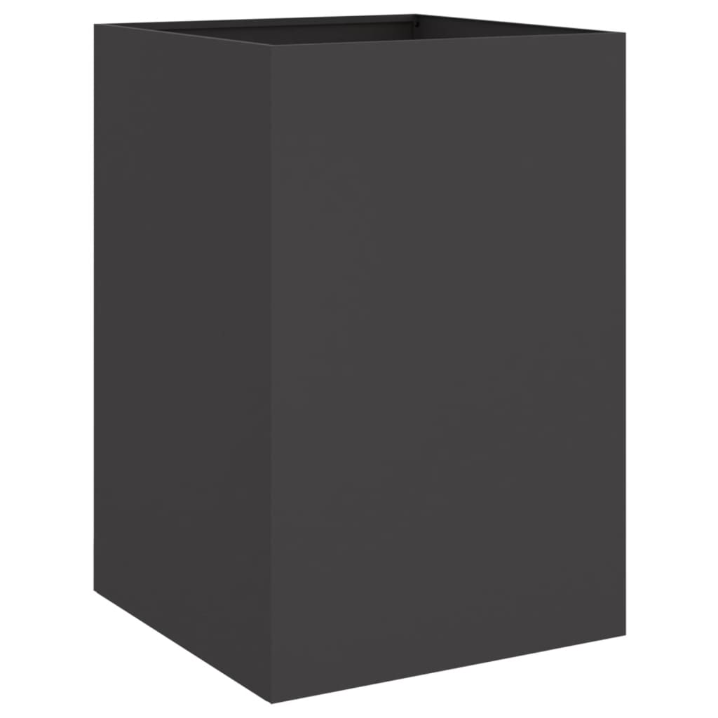 Fioriera Nera 52x48x75 cm in Acciaio