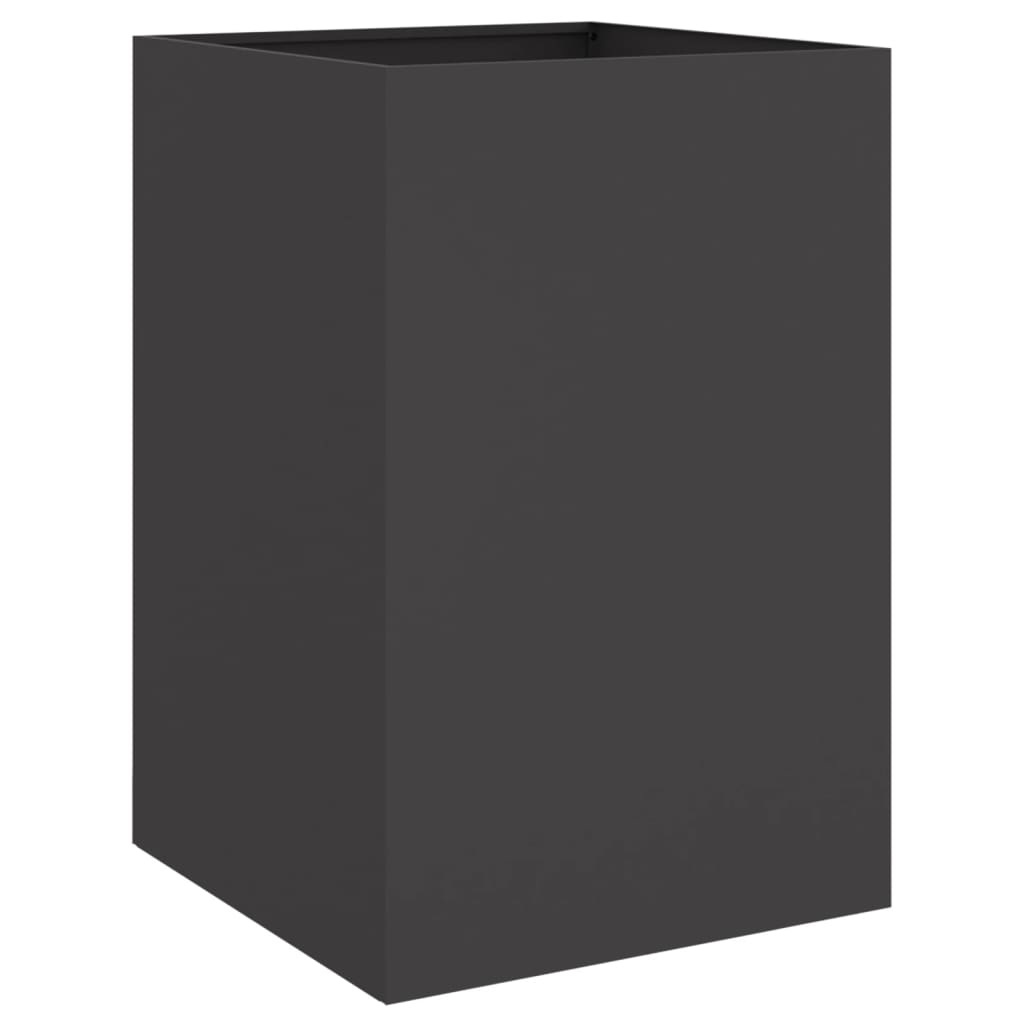 Fioriera Nera 52x48x75 cm in Acciaio