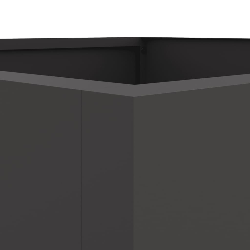 Fioriera Nera 52x48x75 cm in Acciaio