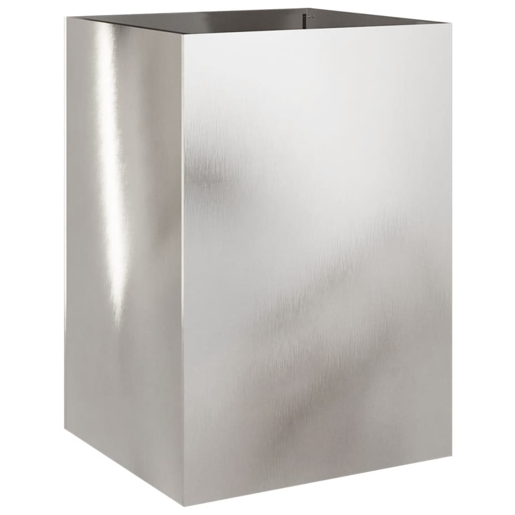 Fioriera Argento 52x48x75 cm in Acciaio Inox