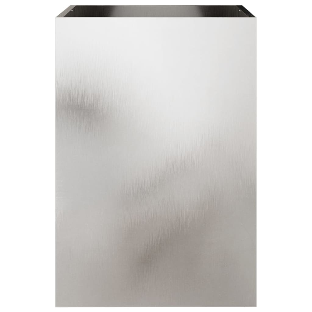 Fioriera Argento 52x48x75 cm in Acciaio Inox