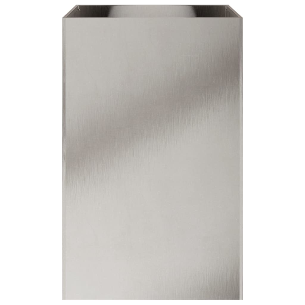 Fioriera Argento 52x48x75 cm in Acciaio Inox