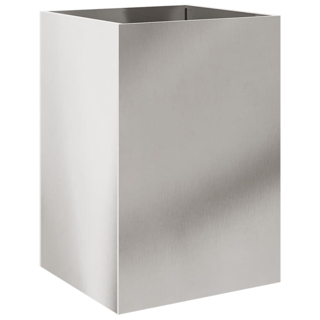 Fioriera Argento 52x48x75 cm in Acciaio Inox