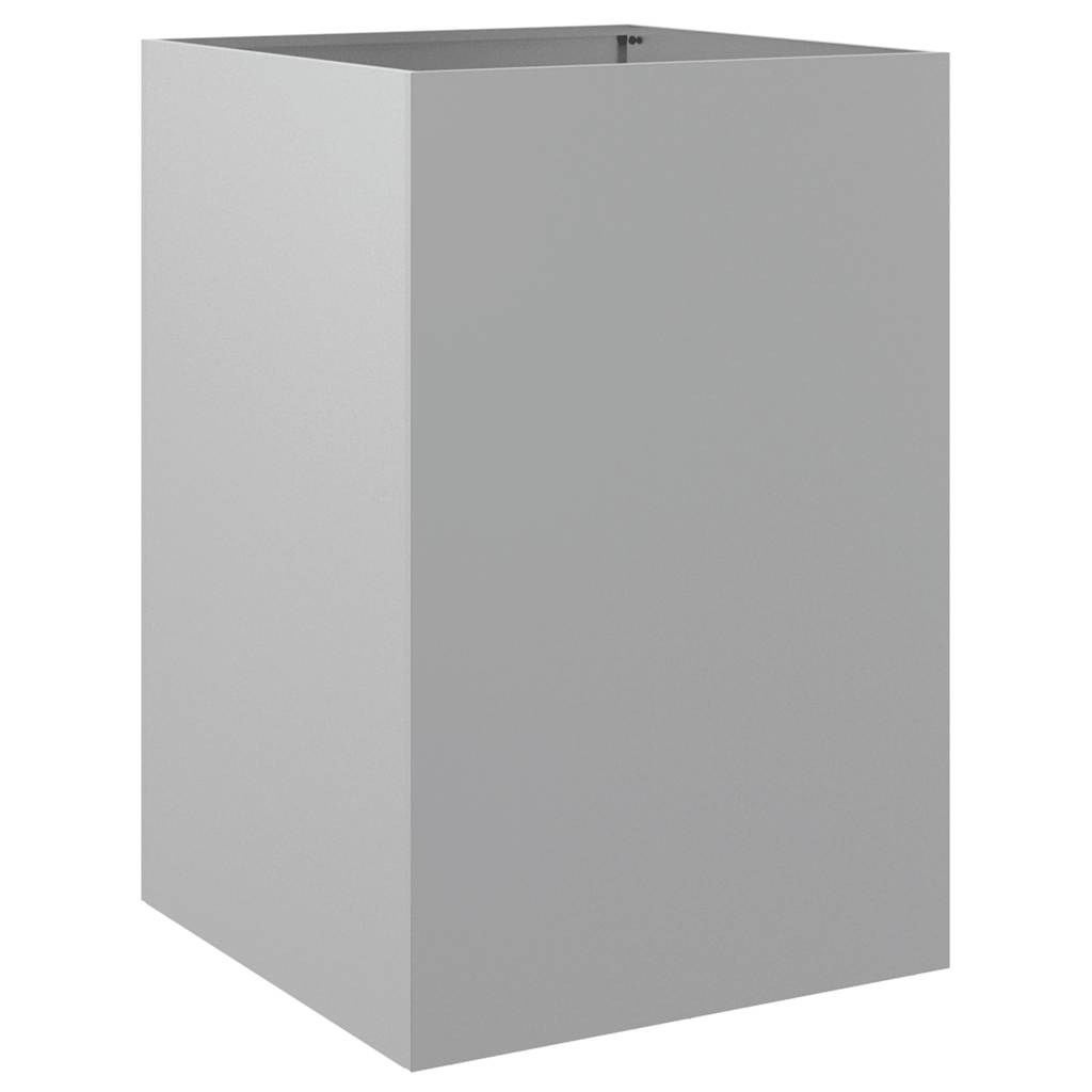 Fioriera Argento 52x48x75 cm in Acciaio Zincato