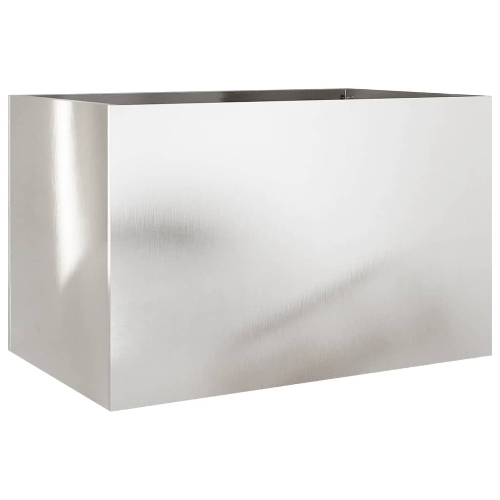 Fioriera Argento 62x40x39 cm in Acciaio Inox