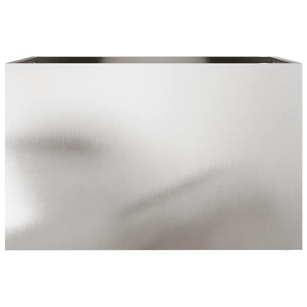 Fioriera Argento 62x40x39 cm in Acciaio Inox