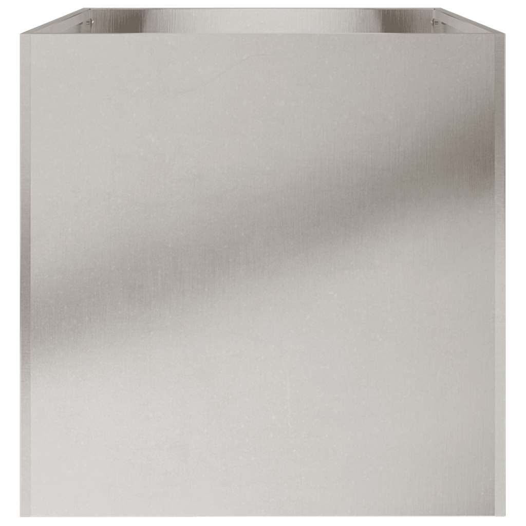Fioriera Argento 62x40x39 cm in Acciaio Inox