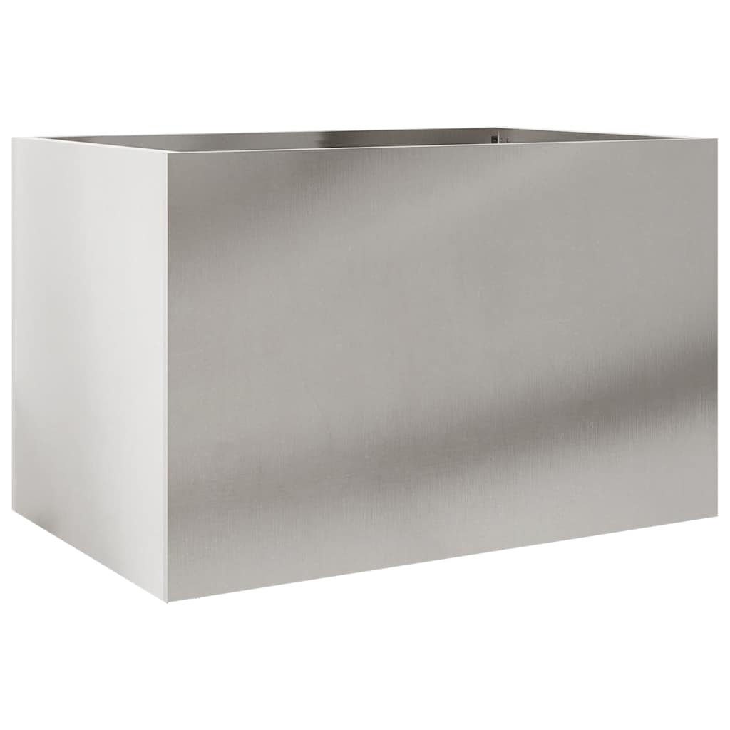 Fioriera Argento 62x40x39 cm in Acciaio Inox