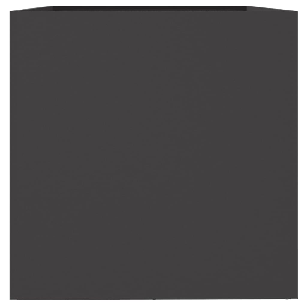 Fioriera Nera 62x47x46 cm in Acciaio