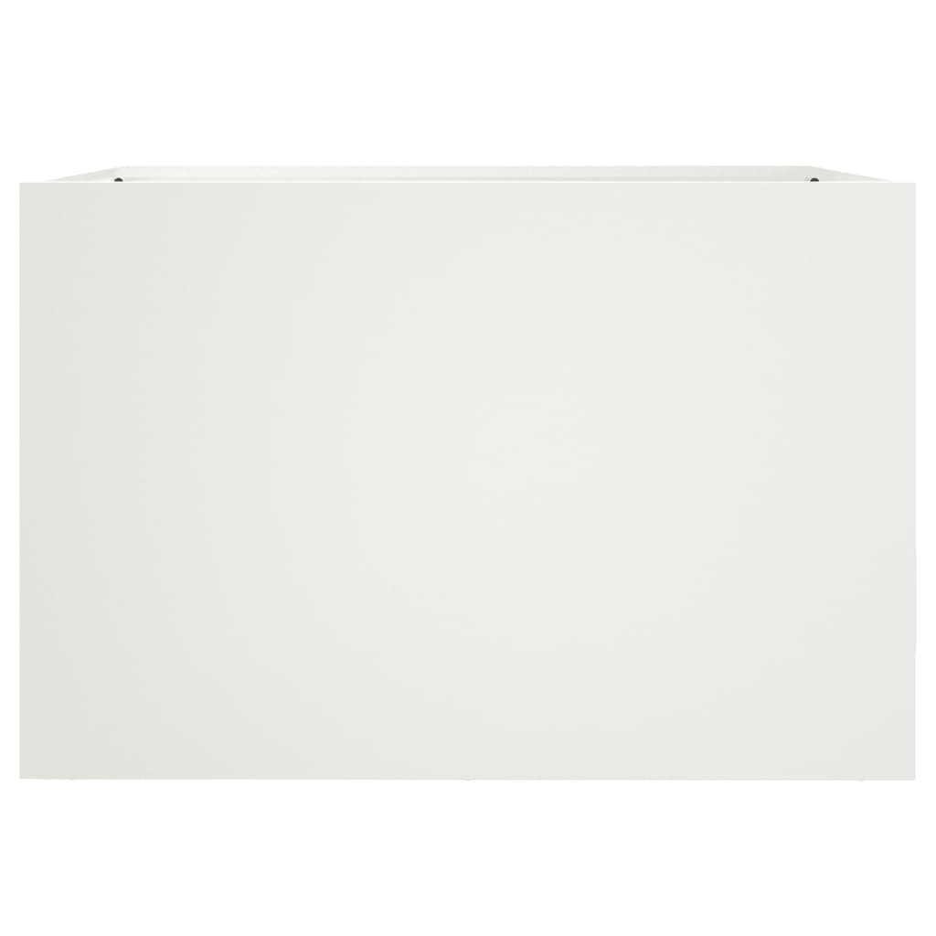 Fioriera Bianca 62x47x46 cm in Acciaio