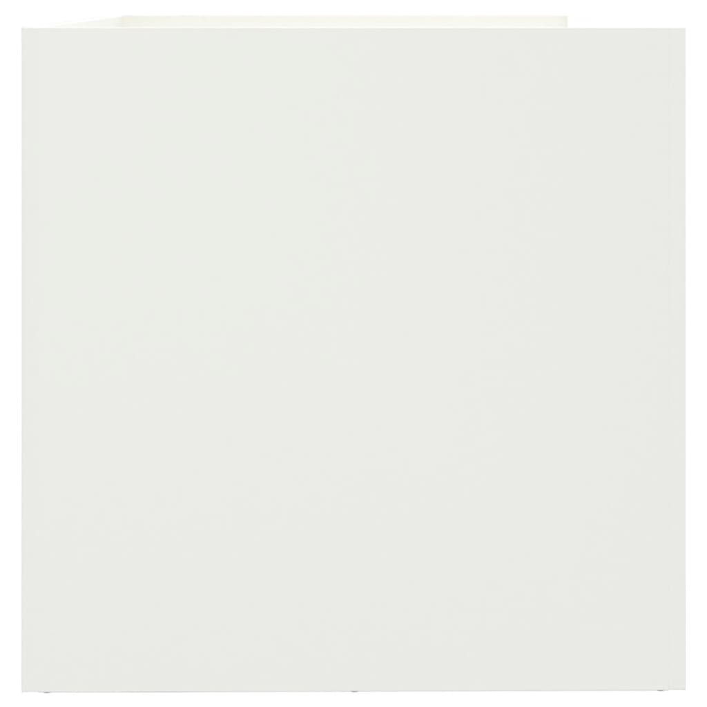 Fioriera Bianca 62x47x46 cm in Acciaio