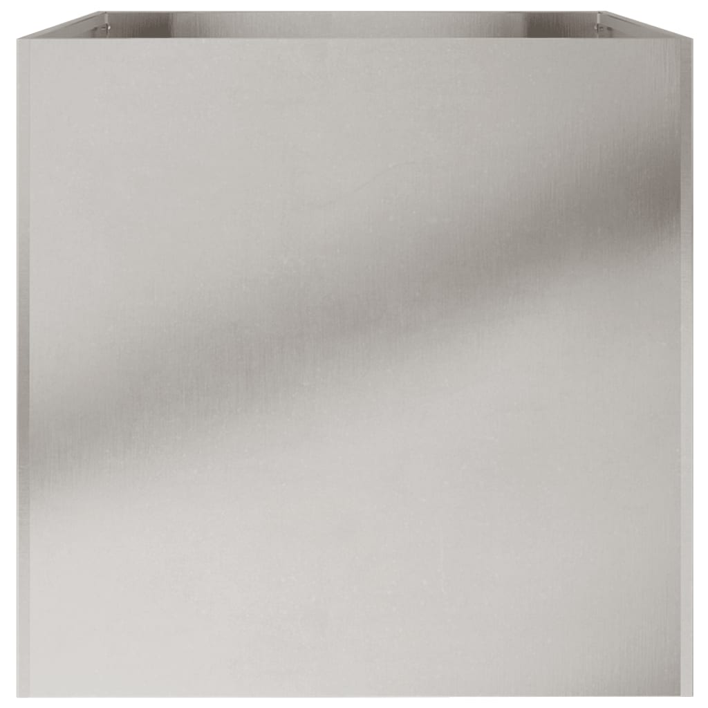 Fioriera Argento 62x47x46 cm in Acciaio Inox