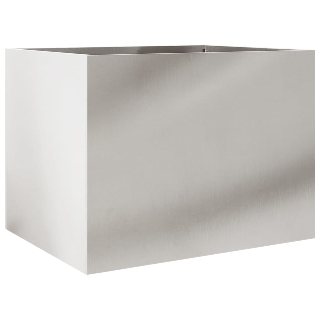 Fioriera Argento 62x47x46 cm in Acciaio Inox