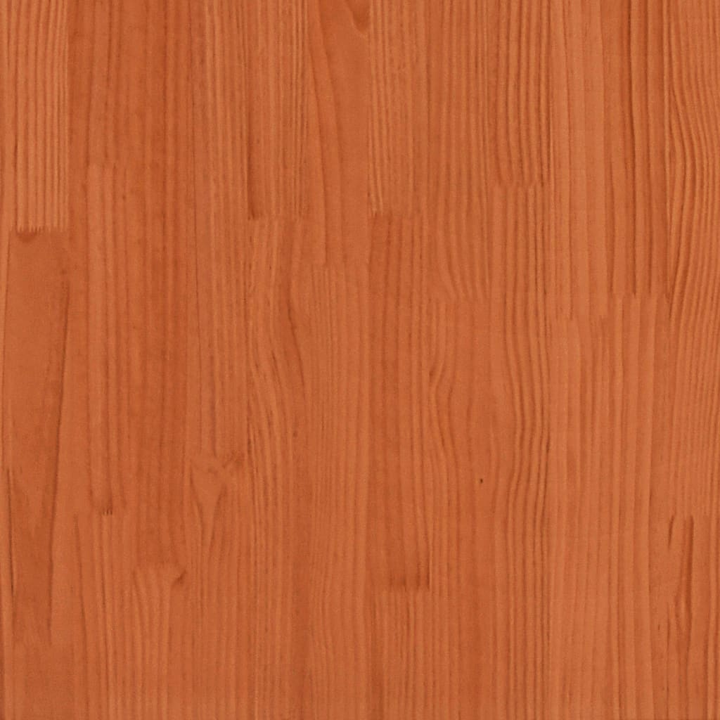 Tavolo Invasatura Ripiano Marrone Cera 82,5x35x75 Massello Pino