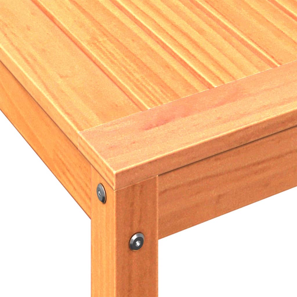 Tavolo Invasatura Ripiano Marrone Cera 108x50x75 Massello Pino