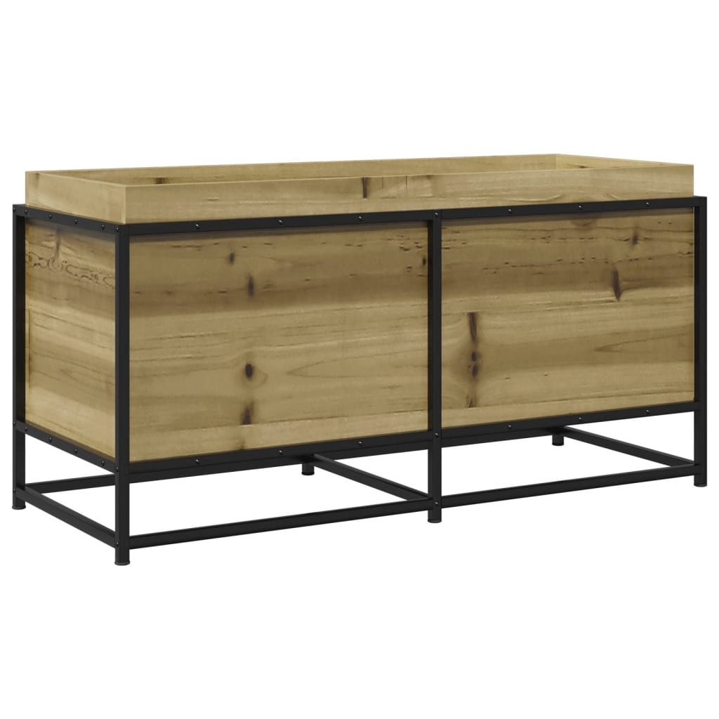Fioriera da Giardino 100x40x50 cm in Legno di Pino Impregnato