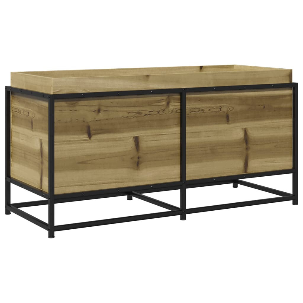 Fioriera da Giardino 100x40x50 cm in Legno di Pino Impregnato