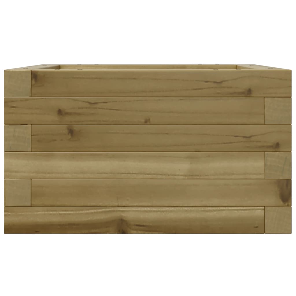 Fioriera da Giardino 40x40x23 cm in Legno di Pino Impregnato