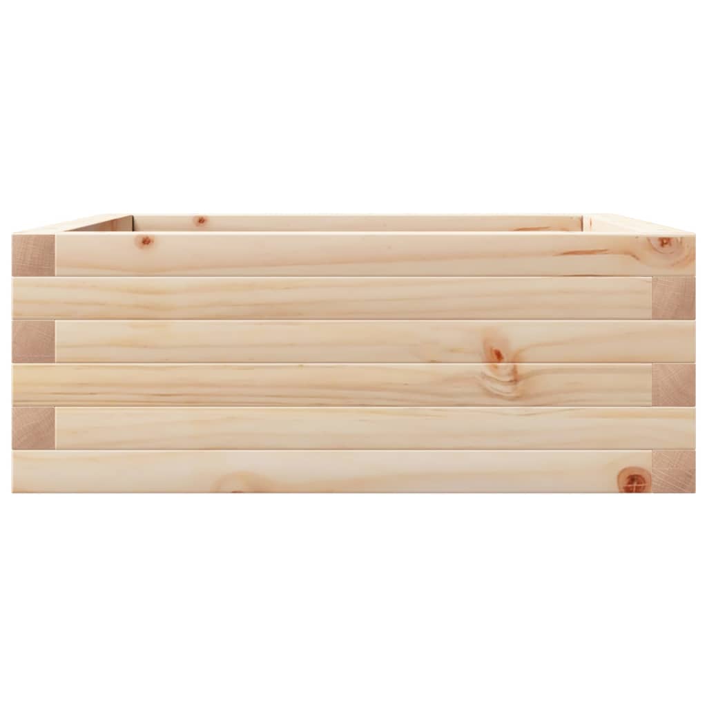Fioriera da Giardino 60x60x23 cm in Legno Massello di Pino