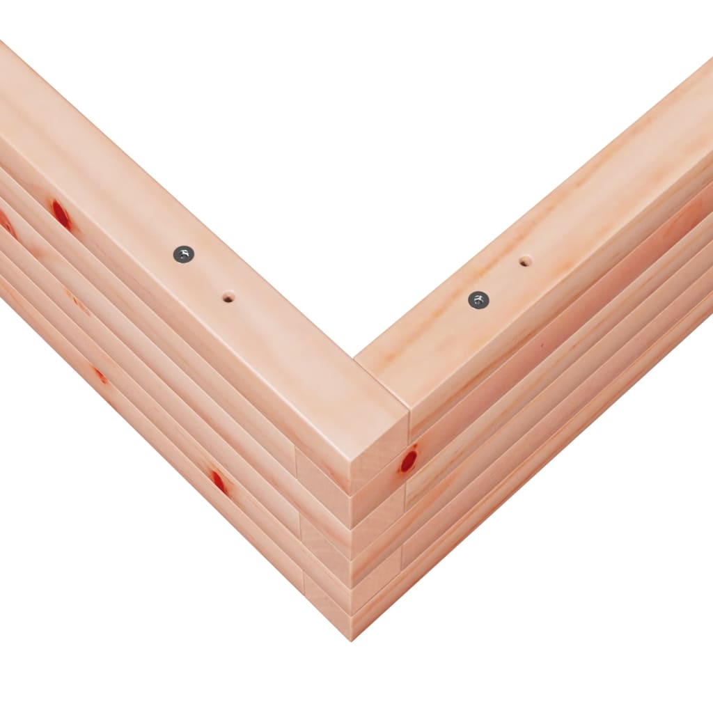 Fioriera da Giardino 100x100x23 cm Legno Massello di Douglas