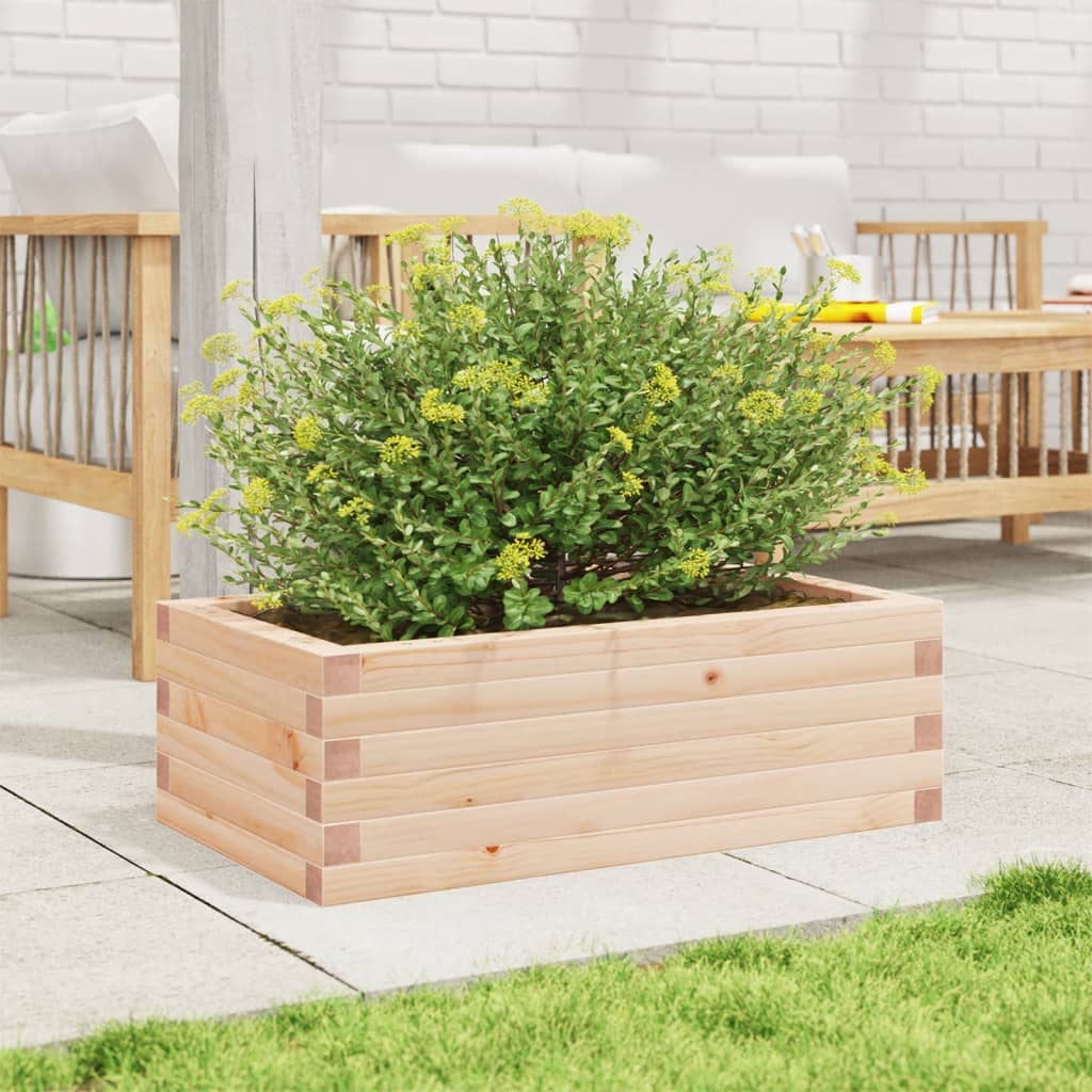 Fioriera da Giardino 70x40x23 cm in Legno Massello di Pino