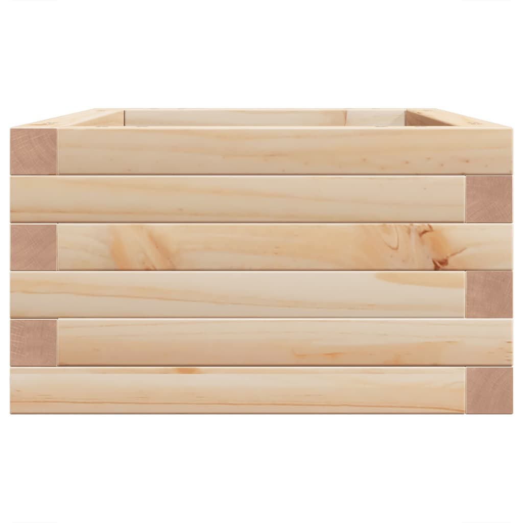 Fioriera da Giardino 70x40x23 cm in Legno Massello di Pino