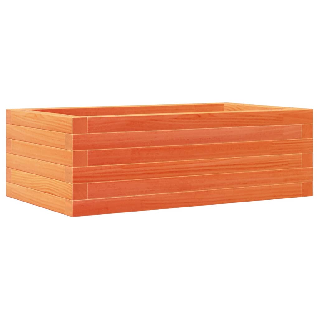Fioriera Giardino Marrone Cera 70x40x23cm Legno Massello Pino